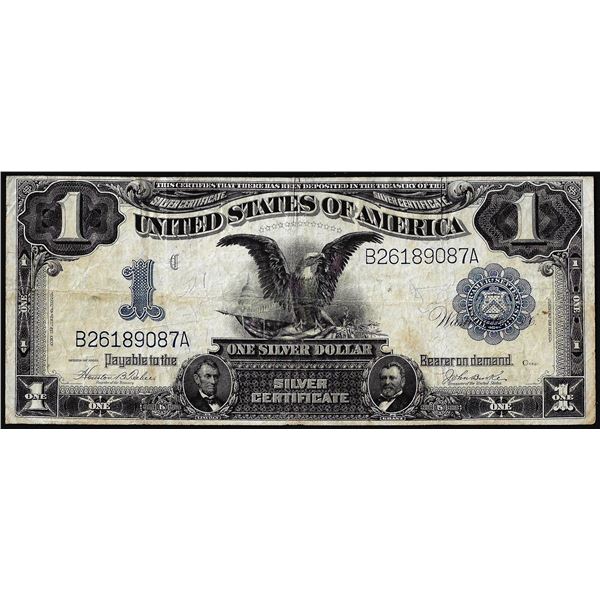 1899 $1 Black Eagle Silver Certificate Note
