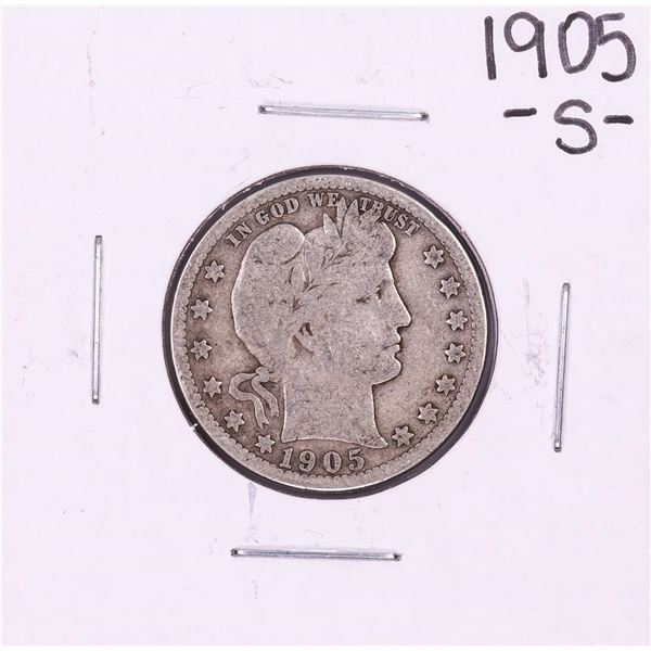 1905-S Barber Quarter Coin