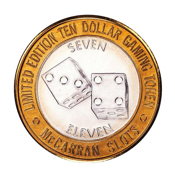 .999 Silver McCarran International Airport Las Vegas, NV $10 Limited Casino Token
