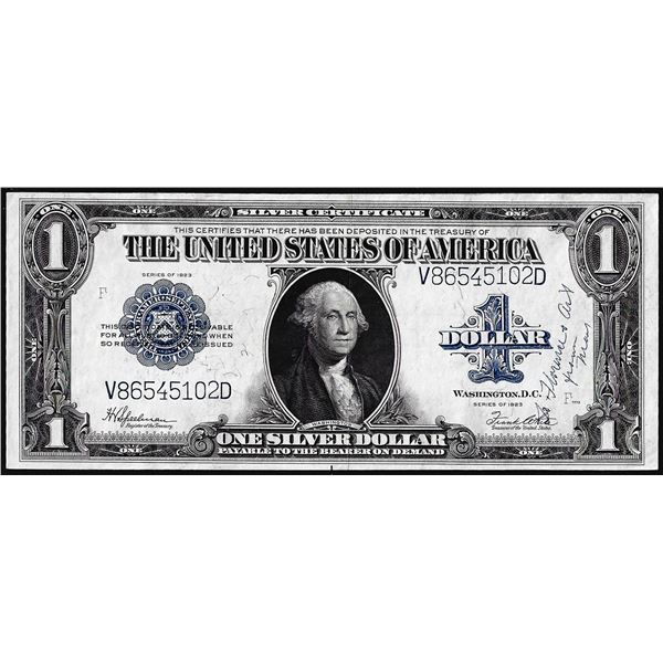 1923 $1 Silver Certificate Note