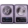 Image 2 : Lot of 2021 Type 1 & 2 $1 American Silver Eagle Coins NGC MS69 Early Releases