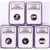 Image 1 : 2007-S Silver Proof State Quarter (5) Coin Set NGC PF69 Ultra Cameo