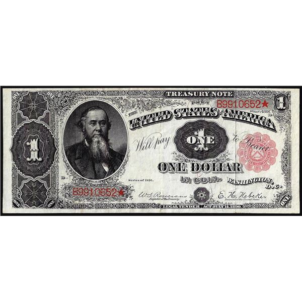 1891 $1 "Stanton" Treasury Note