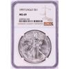 Image 1 : 1997 $1 American Silver Eagle Coin NGC MS69