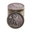 Image 2 : Roll of (16) Mixed Date Walking Liberty Half Dollar Coins