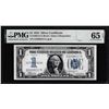 Image 1 : 1934 $1 Funnyback Silver Certificate Note Fr.1606 PMG Gem Uncirculated 65EPQ