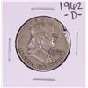 Image 1 : 1962-D Franklin Half Dollar Clipped Planchet Error Coin