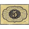 Image 2 : July 17, 1862 First Issue Five Cents Fractional Currency Note