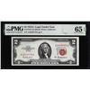 Image 1 : 1953A $2 Legal Tender Note Fr.1510 PMG Gem Uncirculated 65EPQ