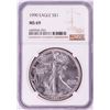 Image 1 : 1990 $1 American Silver Eagle Coin NGC MS69