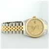 Image 5 : Rolex Mens Two Tone Factory Champagne Diamond Datejust Wristwatch