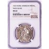 Image 1 : 1925 Norse American Medal Thick Silver Coin NGC MS62
