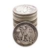 Image 2 : Roll of (20) Assorted Date Walking Liberty Half Dollar Coins Circulated