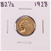 Image 1 : 1928 $2 1/2 Indian Head Quarter Eagle Gold Coin