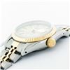 Image 8 : Rolex Ladies Two Tone Factory Silver Tapestry Dial Datejust Wristwatch