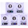 Image 2 : 2013-S Silver Proof National Parks Quarter (5) Coin Set PCGS PR69DCAM First Strike