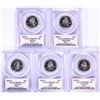 Image 2 : 2002-S Silver Proof State Quarter (5) Coin Set PCGS PR69DCAM