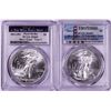 Image 1 : Lot of 2021-(S) & (W) Type 2 $1 American Silver Eagle Coins PCGS MS69 First Strike