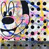 Image 2 : Rodgers Original "Mickey Mouse" Original Mixed Media On Canvas