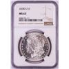 Image 1 : 1878-S $1 Morgan Silver Dollar Coin NGC MS63