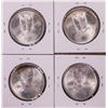 Image 2 : Lot of (4) 1980 Mexico Onza Silver Coins Nice Toning