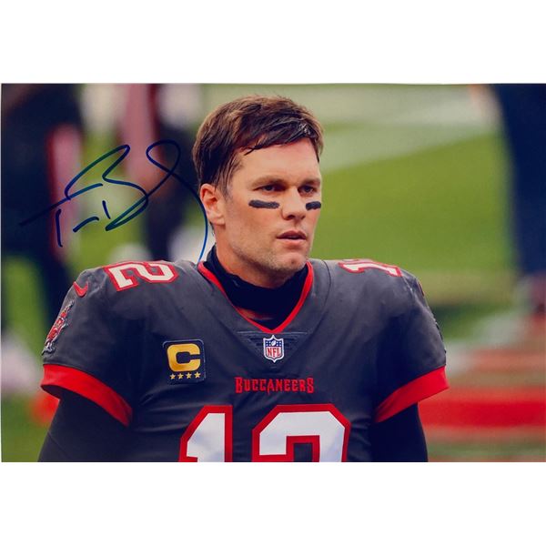 Autograph Signed Tom Brady Photo