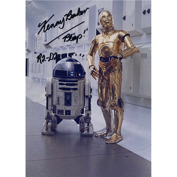 Signed Star Wars Kenny Baker Photo