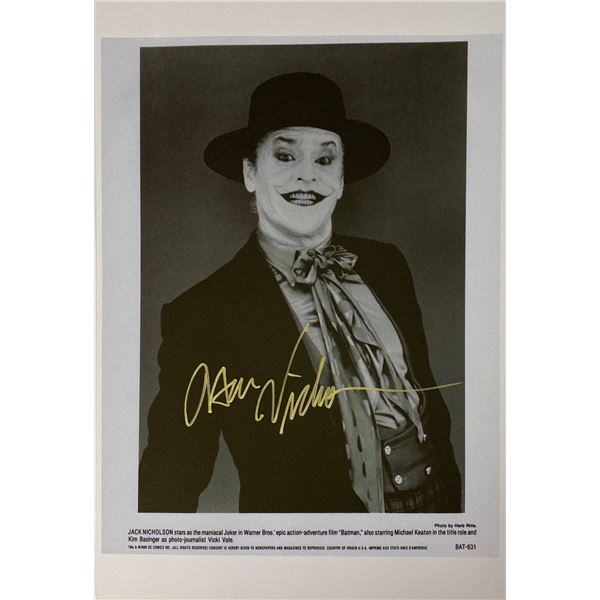Signed Batman Media Press Photo
