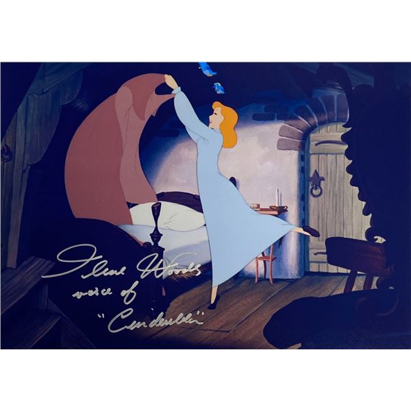 Autograph Signed Cinderella Ilene Woods Photo