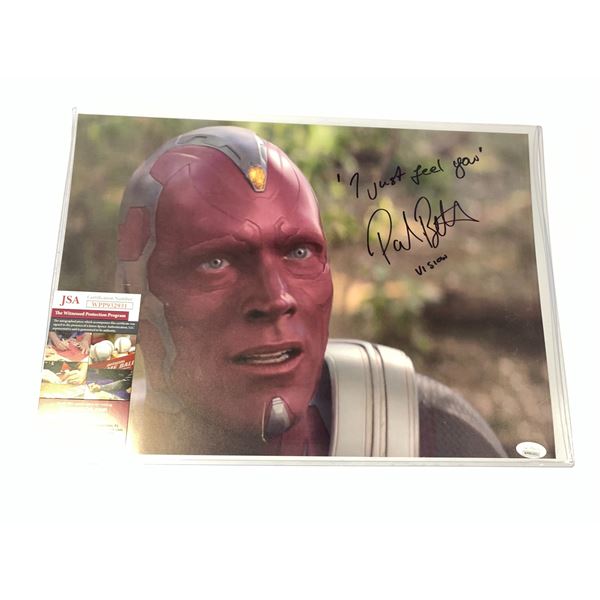 JSA Signed Paul Bettany Photo