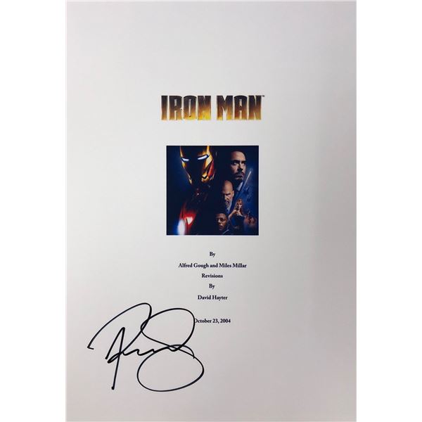 Iron Man Robert Downey Jr  Autograph Signed Script Cover