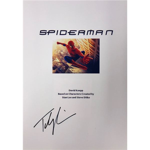 Spiderman Tobey Maguire  Autograph Signed Script Cover