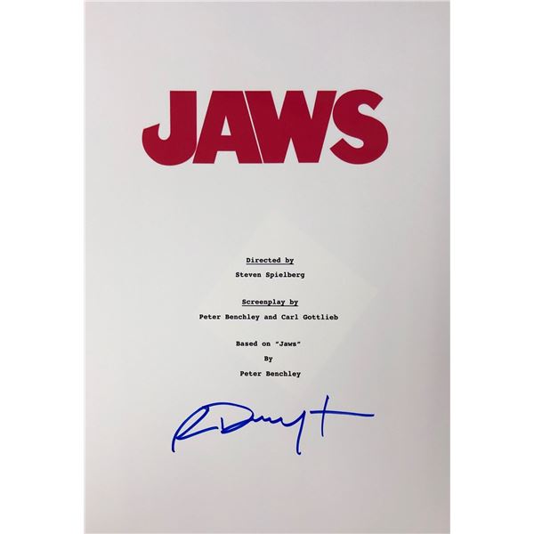 Jaws Richard Dreyfuss  Autograph Signed Script Cover