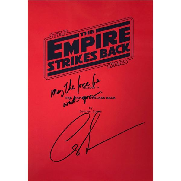 Star Wars Empire Strikes Back  Autograph Signed Script Cover