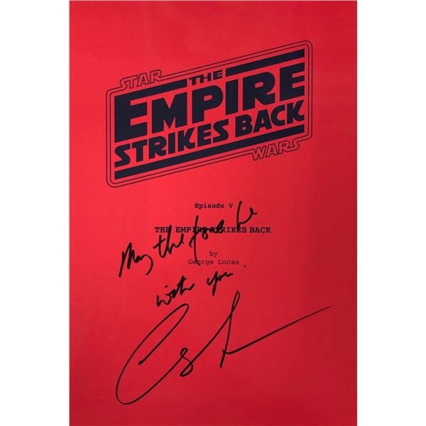 Star Wars Empire Strikes Back  Autograph Signed Script Cover
