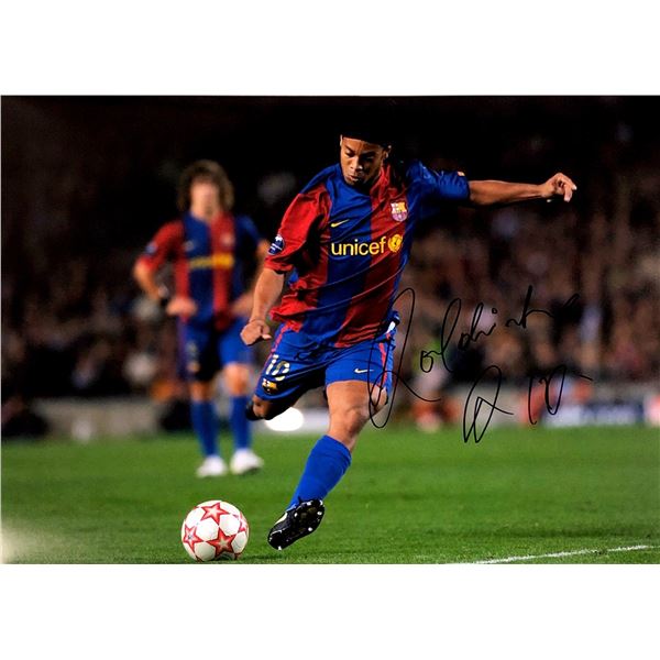 Ronaldinho  Autograph  Autograph Signed Poster