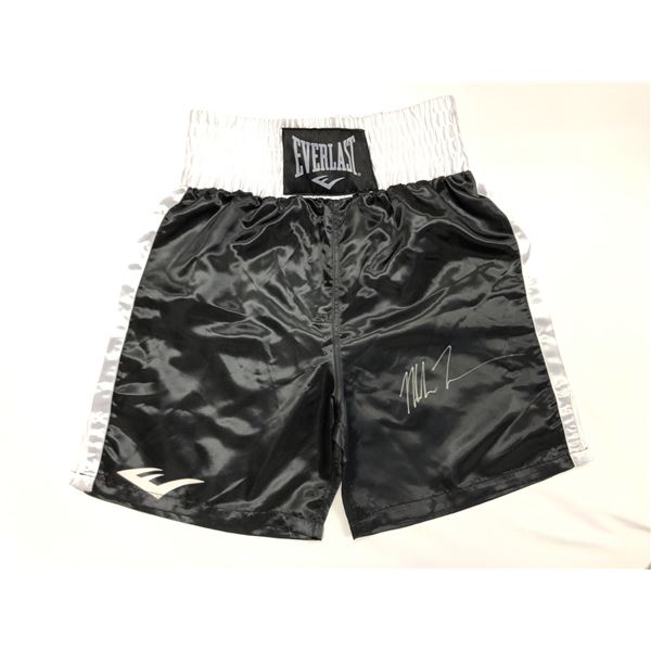 Mike Tyson Autograph Signd Boxing Shorts