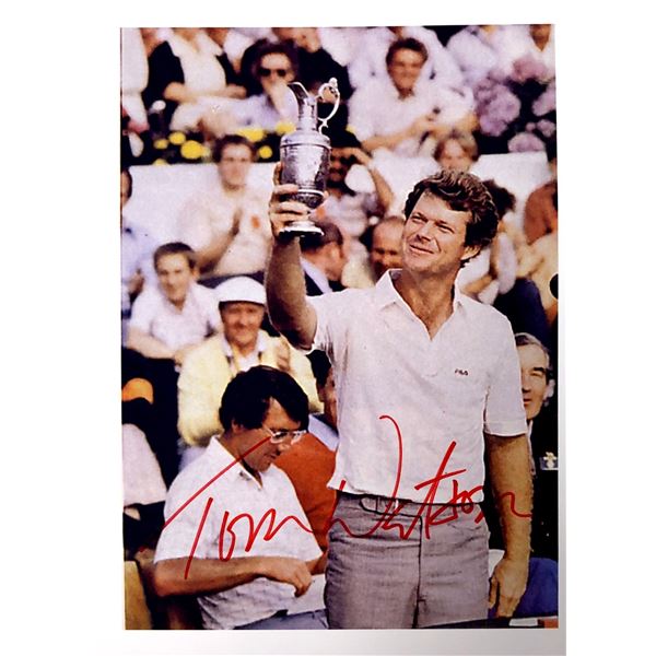 Tom Watson Autograph  Autograph Signed Photo