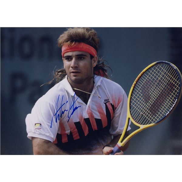 Tennis  Autograph Signed Photo Andrre Agassi