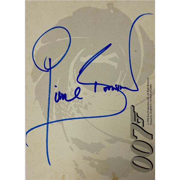 Tomorrow Never Dies Autograph  Autograph Signed Postcard