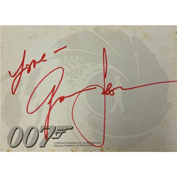 A View To Kill Autograph  Autograph Signed Postcard