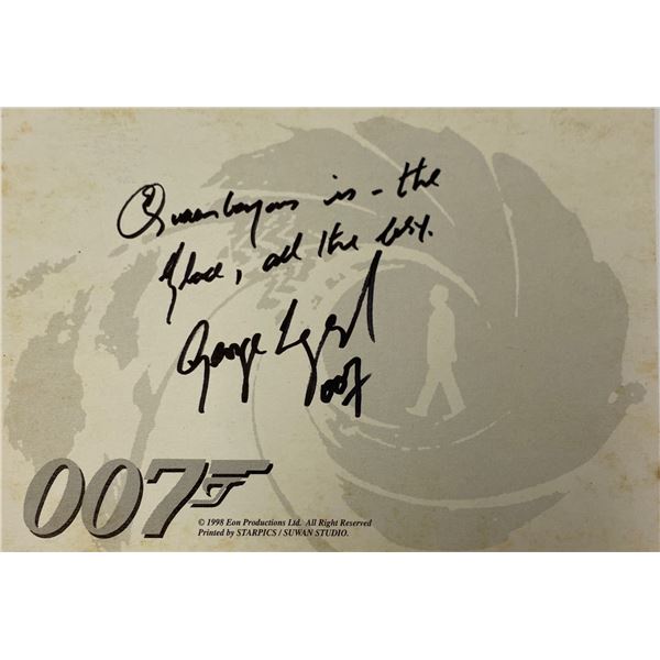 Her Majastys Secret Service Autograph  Autograph Signed Postcard