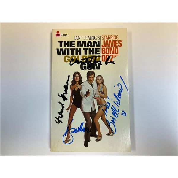 Roger Moore Autograph  Autograph Signed Man With The Golden Gun Book