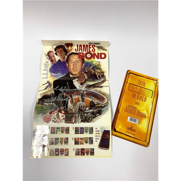 Autograph Signed James Bond Special Stamp Set for Collectors