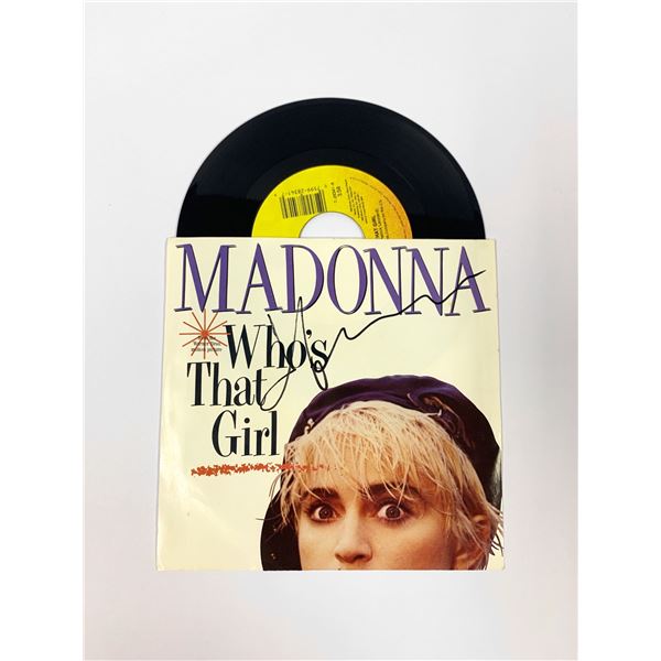 Autographed Madonna Who That Girl Vinyl