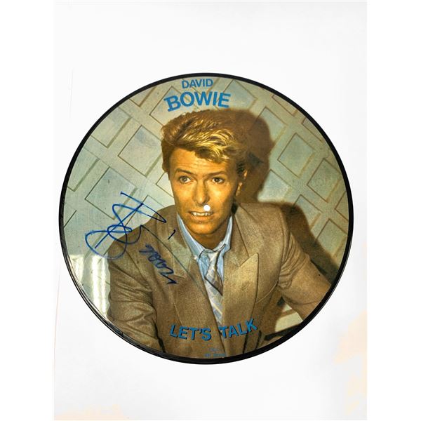 Autographed Lets Talk David Bowie Vinyl