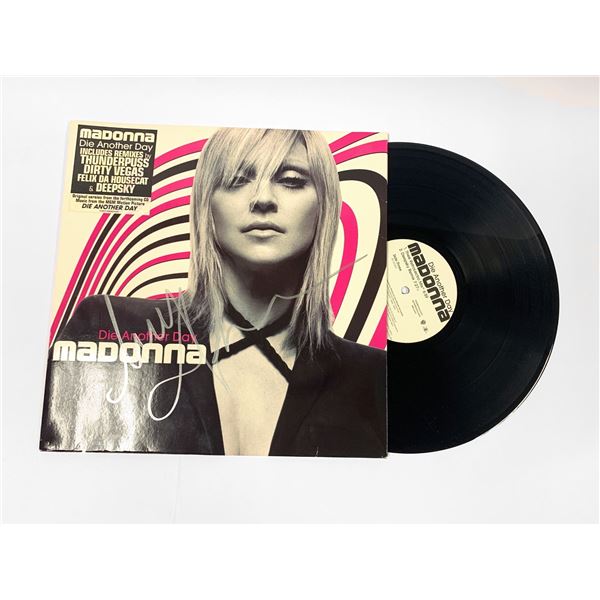 Autographed Madonna Die Another Day Vinyl
