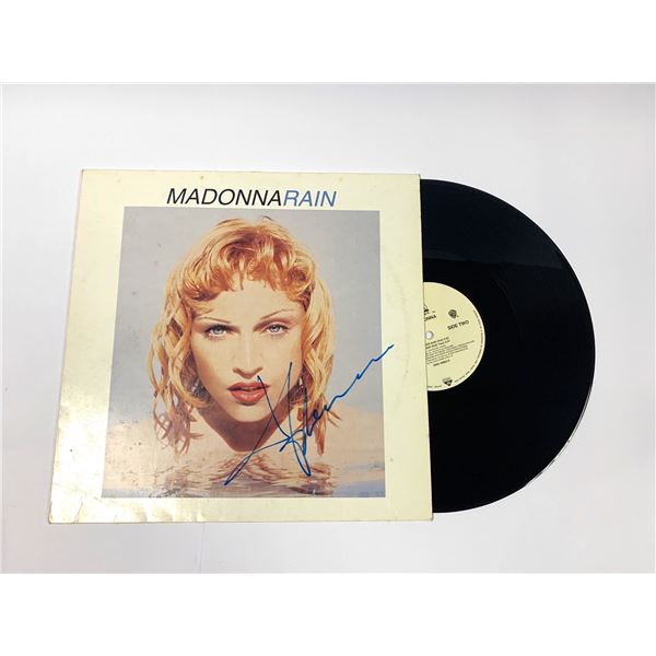 Autographed Madonna Rain Vinyl