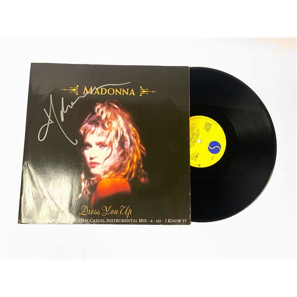 Autographed Madonna Dress You Up Vinyl