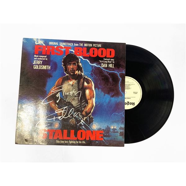 Autograph Signed Sylvester Stallone First Blood LD